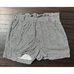 Thread & Supply Pull On Shorts Womens Size XS Gray White Confetti Dots